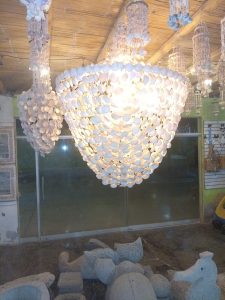 lampara de concha 