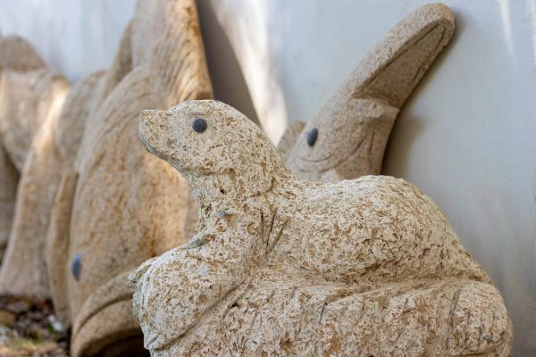 Escultura de Lobo Marino de Piedra