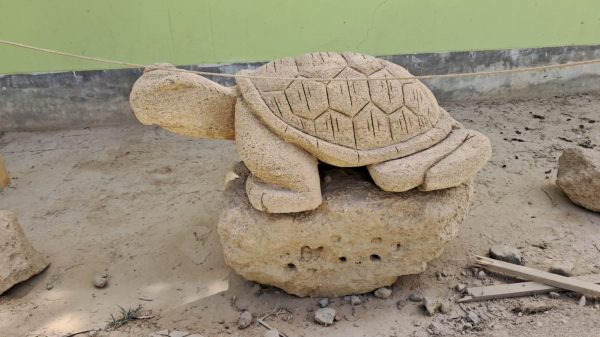 Escultura de Tortuga Terrestre